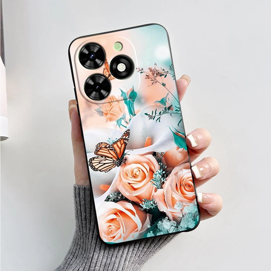Capa ultra fino macio de silicone à prova de choque para Tecno Spark