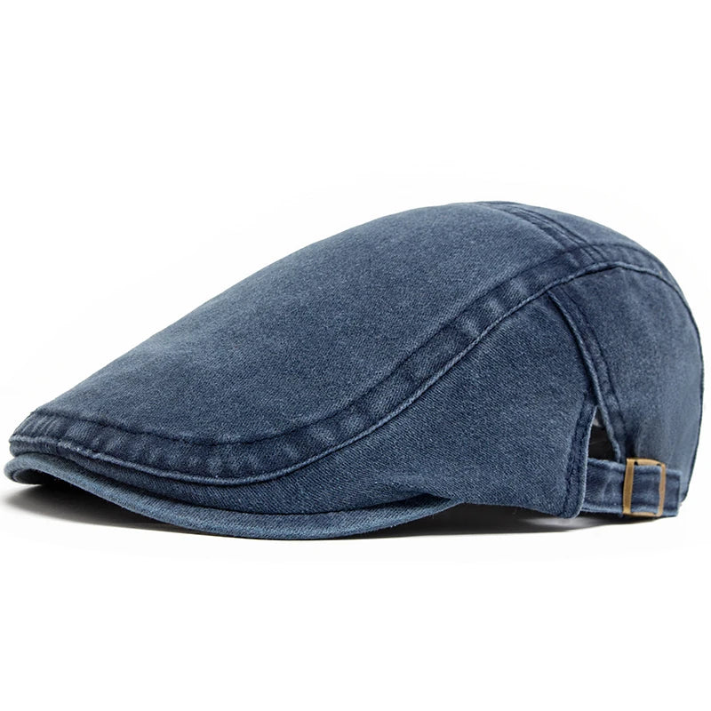 Boina de algodão vintage masculina e feminina