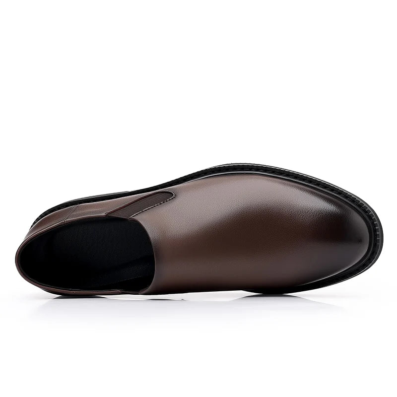 Sapatos formais de couro italiano para homens