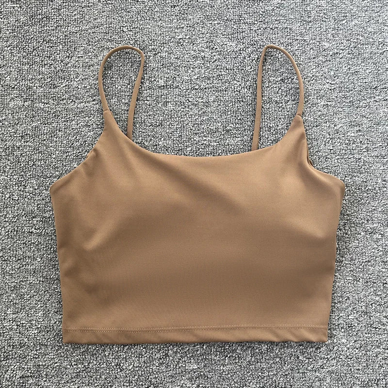 Tops acolchoada bralette