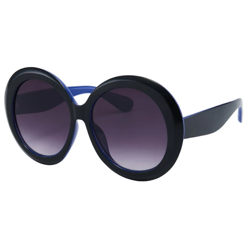 Óculos de Sol Femininos Oversized — Armação Redonda e UV400
