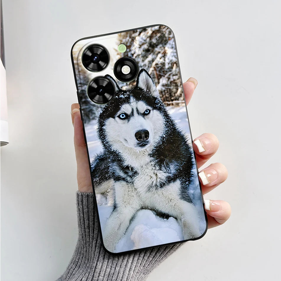 Capa ultra fino macio de silicone à prova de choque para Tecno Spark