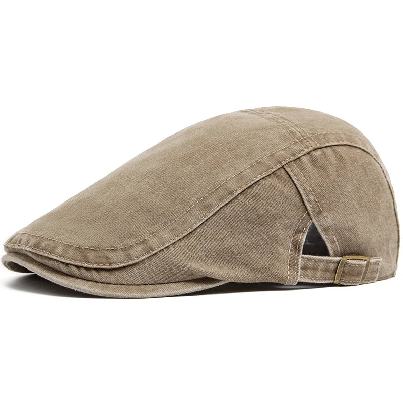 Boina de algodão vintage masculina e feminina