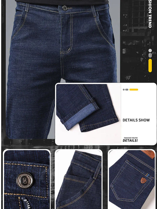 Jeans estiramento casual fino