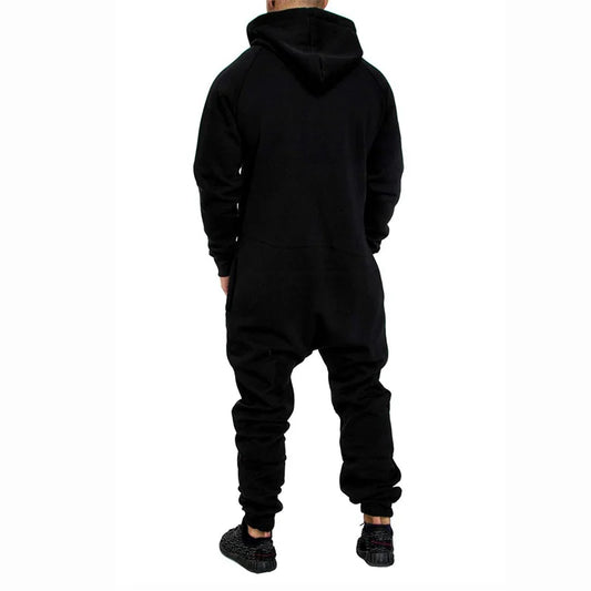 Macacões masculinos de lã com capuz