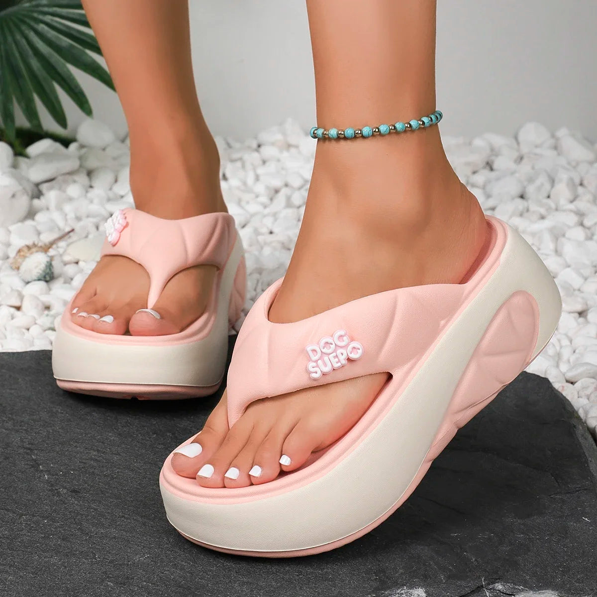 Chinelos nova moda plataforma