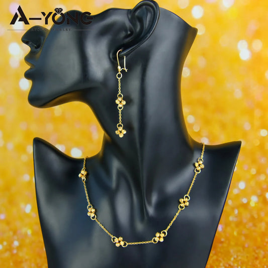 Conjunto de Joias Italianas elegante grânulo