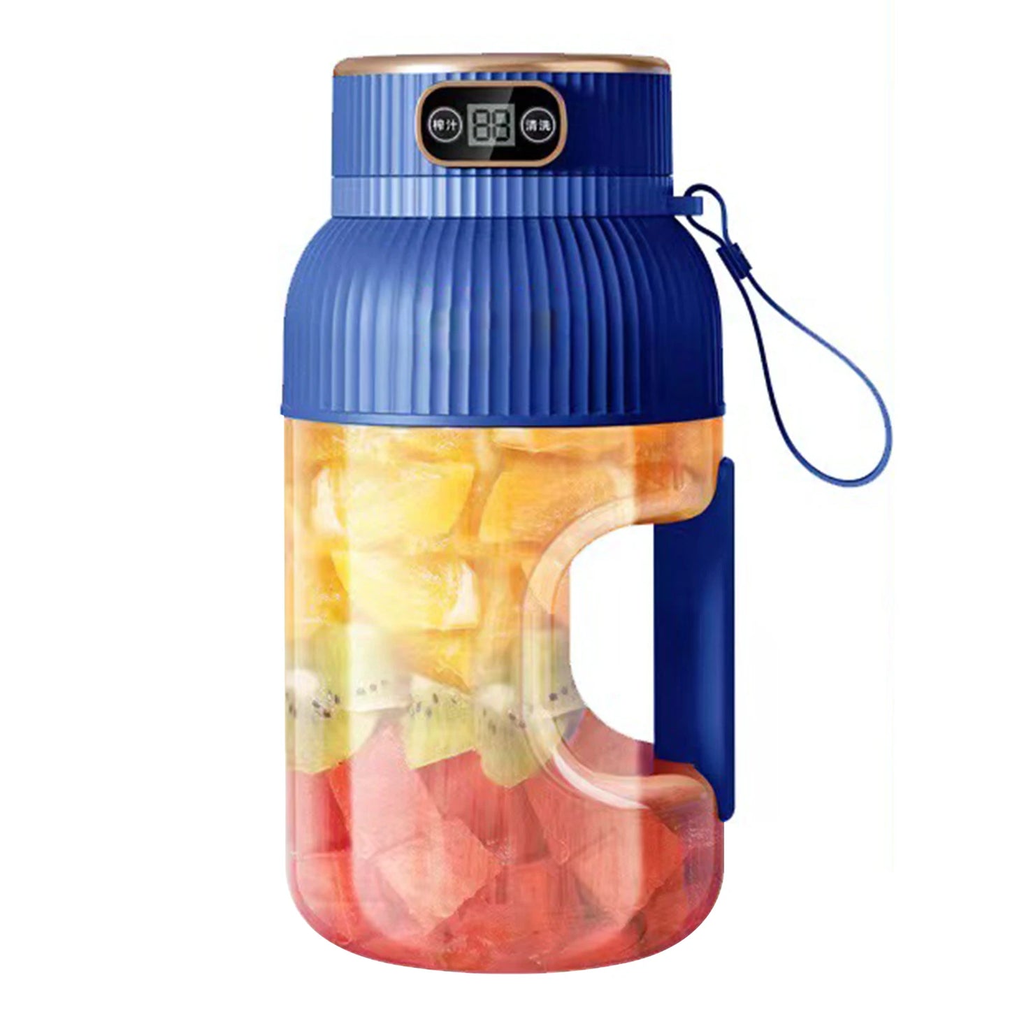 Garrafa portátil misturador de frutas elétrico