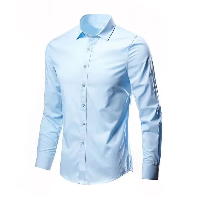 Camisa elástica de manga comprida