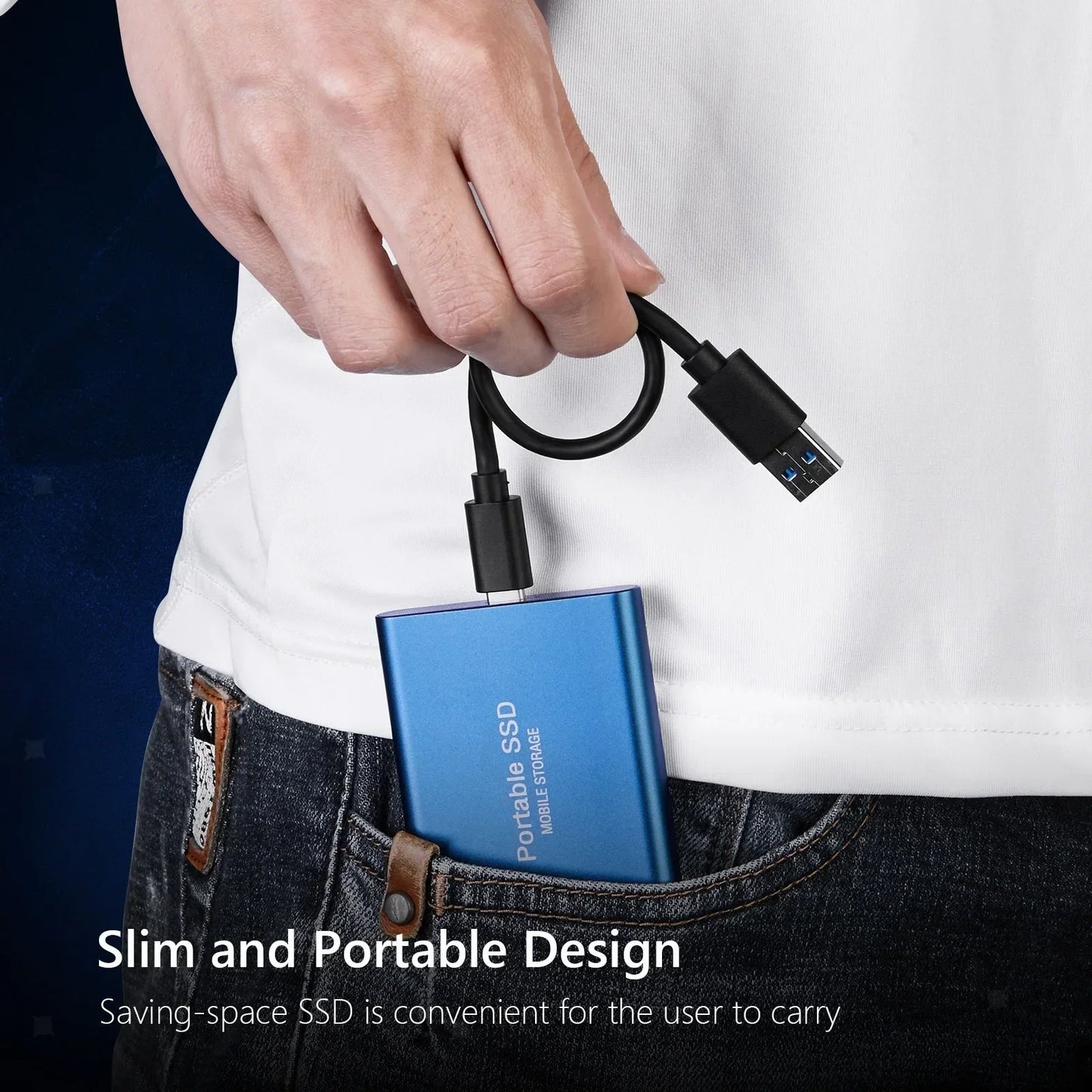 Disco Rígido Externo SSD USB 3.1/Tipo-C