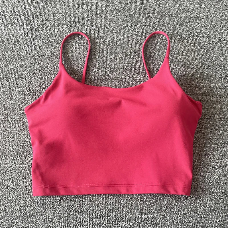 Tops acolchoada bralette