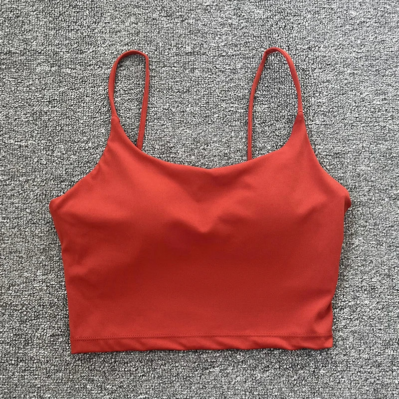 Tops acolchoada bralette