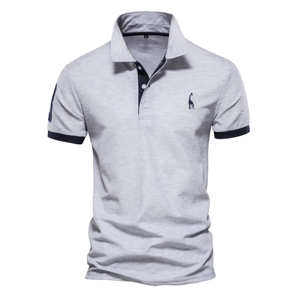 Polo girafa camisa bordado