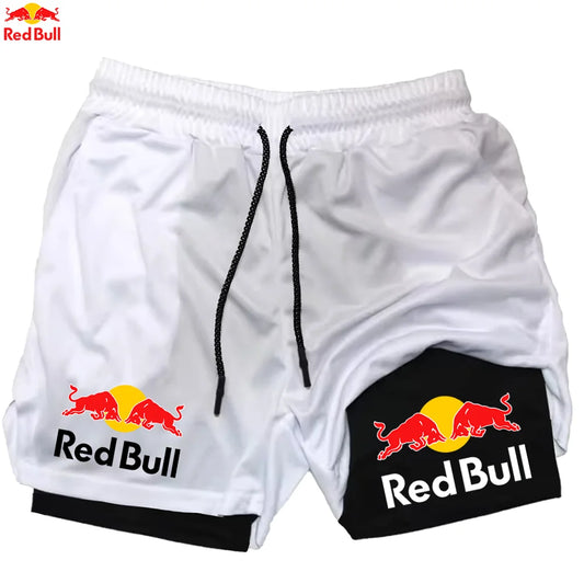 Calções esportivos 2 em 1 Red Bull