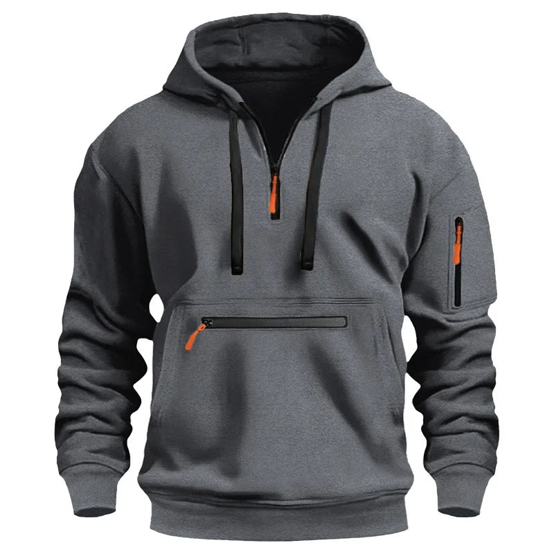 Moletom esportivo casual com capuz