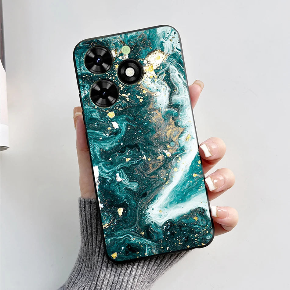 Capa ultra fino macio de silicone à prova de choque para Tecno Spark