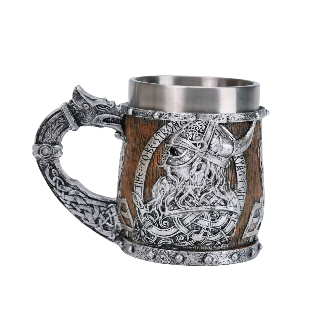 Canecas Valhalla viking aço inoxidável nórdico