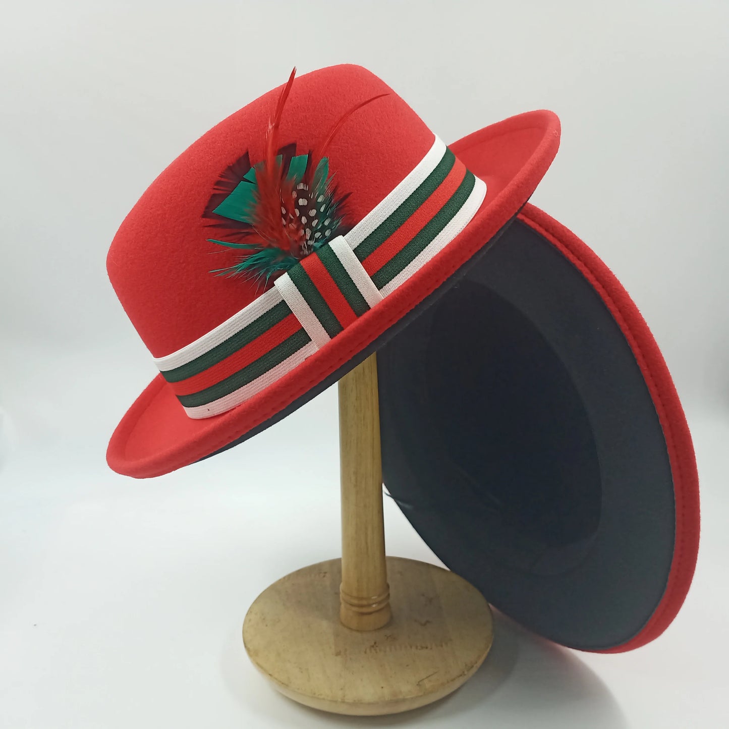 Chapéu Fedora de feltro elástico jazz