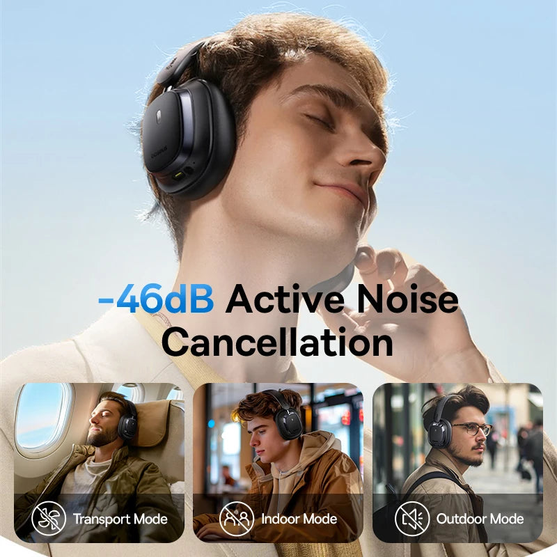 Fones de ouvido sem fio 46dB Híbrido