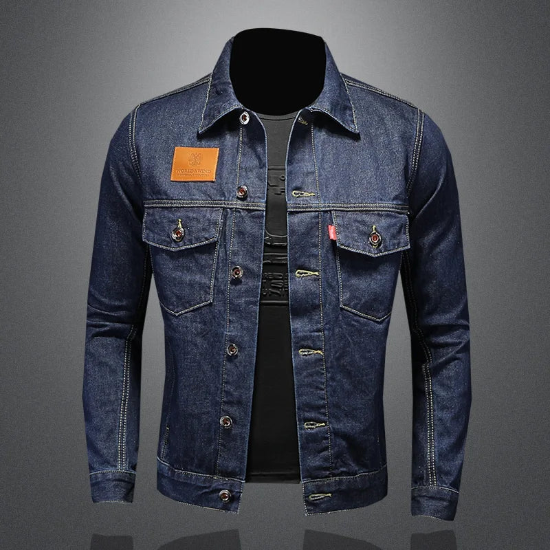 Casaco jeans casual clássico