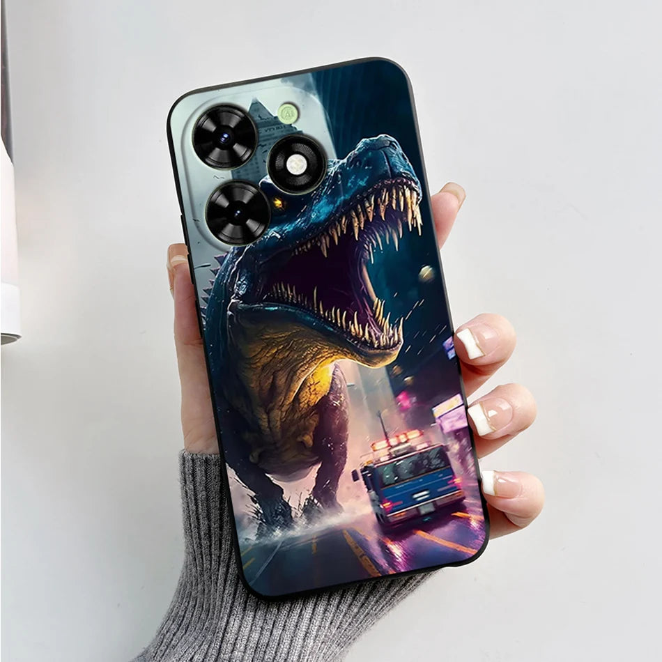 Capa ultra fino macio de silicone à prova de choque para Tecno Spark