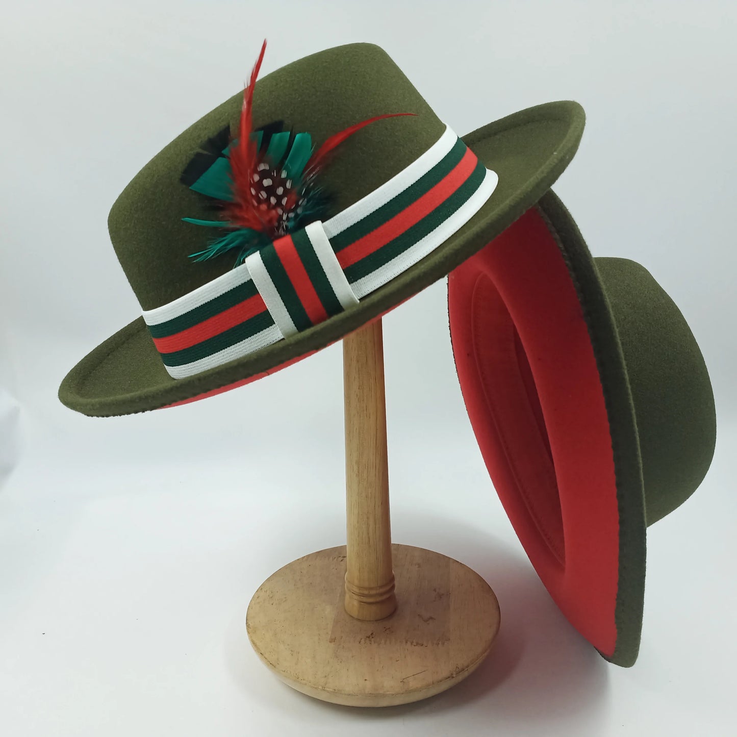 Chapéu Fedora de feltro elástico jazz