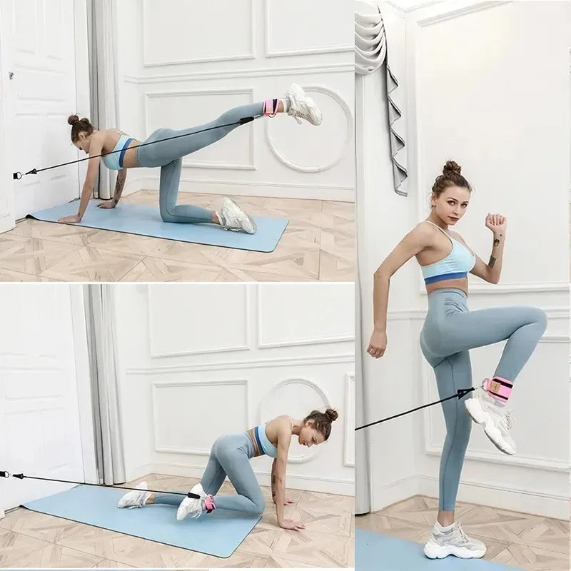 Tiras de tornozelo duplo para exercícios