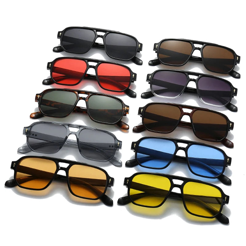 Óculos de sol quadrados UV400