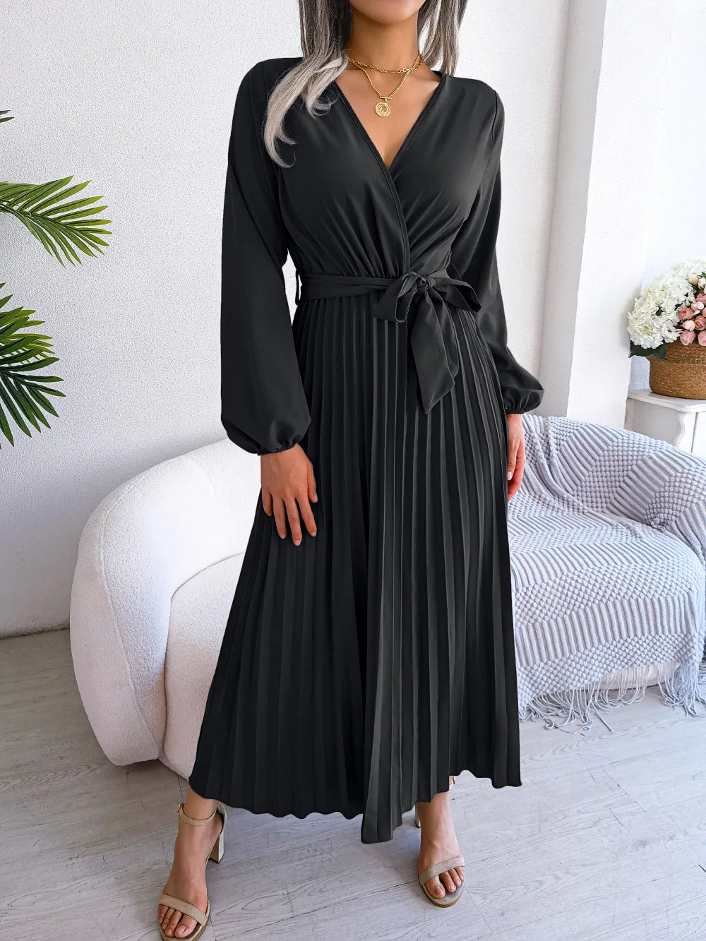 Vestido Elegante manga comprida