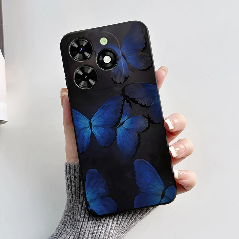 Capa ultra fino macio de silicone à prova de choque para Tecno Spark