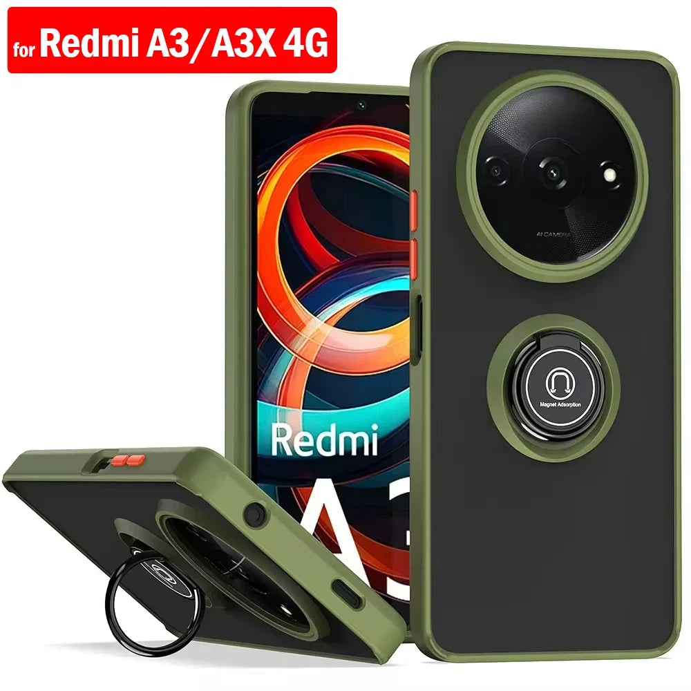 Capa para Redmi A3X com anel magnético