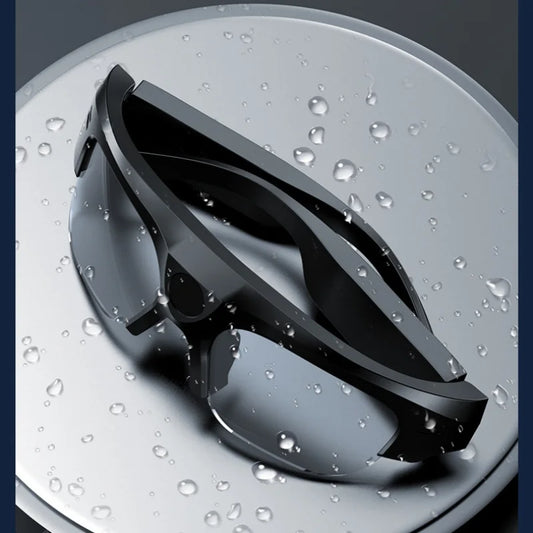 Óculos inteligentes áudio com câmera