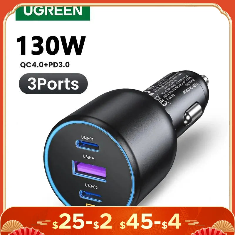 Carregador de carro UGREEN-USB C