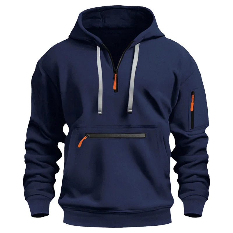Moletom esportivo casual com capuz