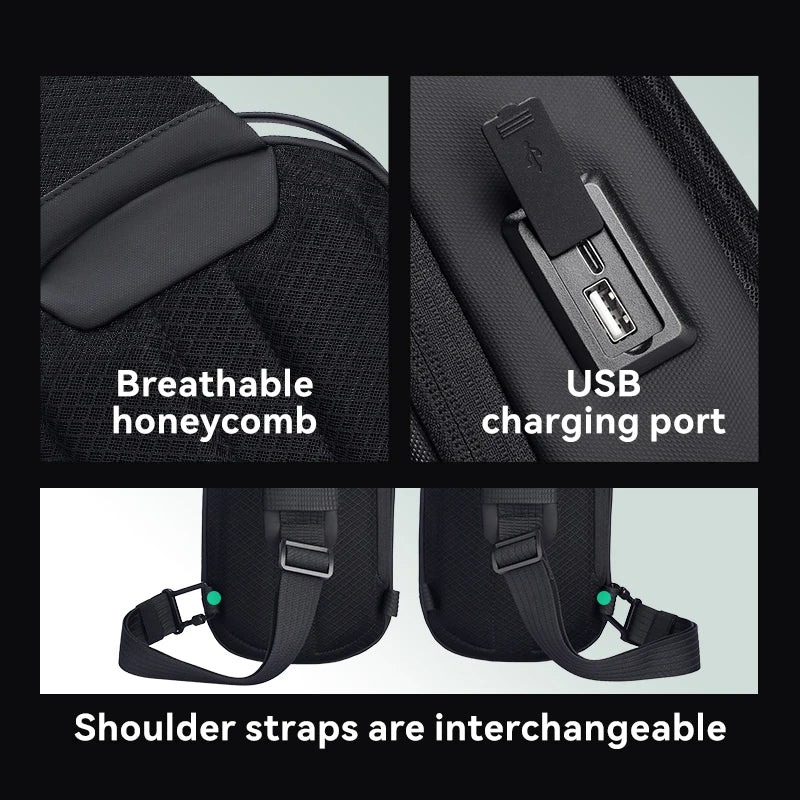 Mochila MarkRyden à prova de água e porta USB