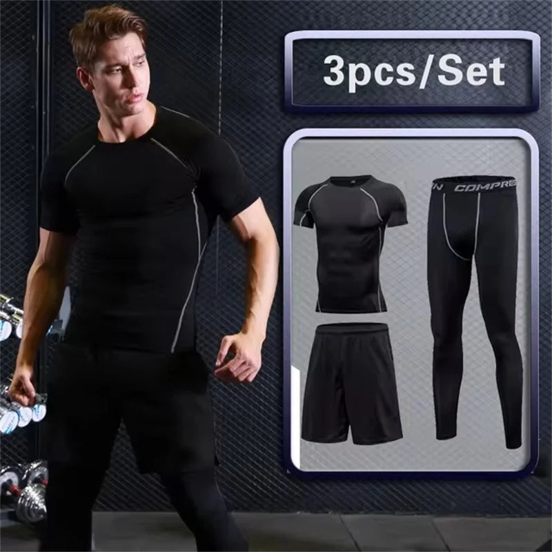 Fato de compressão desportiva para homem