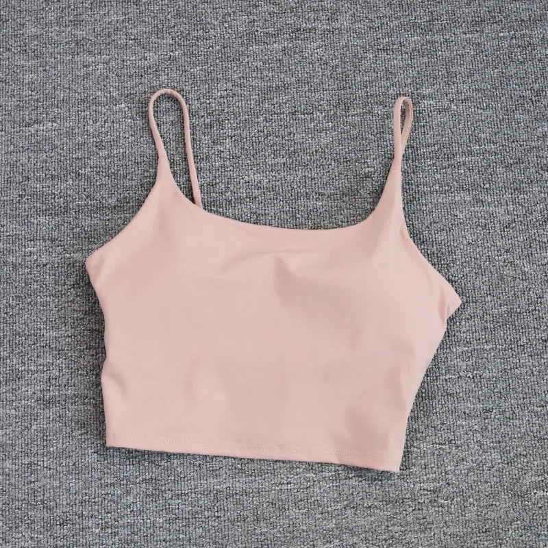 Tops acolchoada bralette