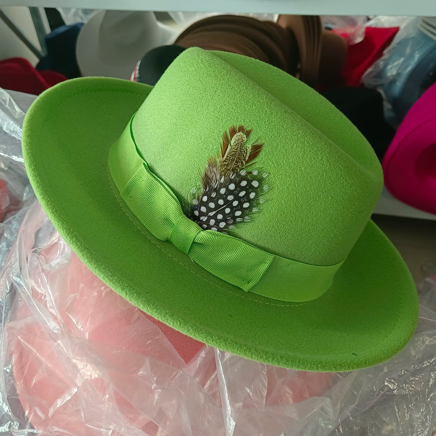 Chapéu Fedora de feltro elástico jazz
