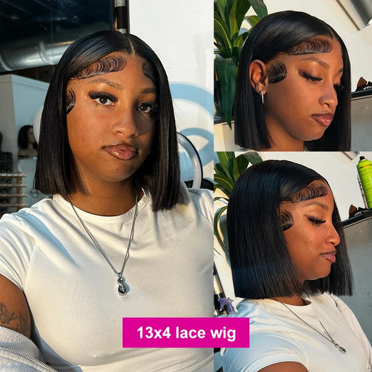 Perucas de cabelo humano de renda frontal