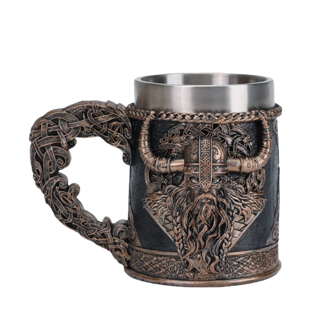 Canecas Valhalla viking aço inoxidável nórdico
