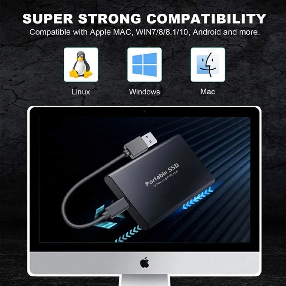 Disco Rígido Externo SSD USB 3.1/Tipo-C