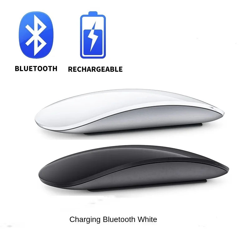 Mouse sem fios bluetooth silencioso recarregável