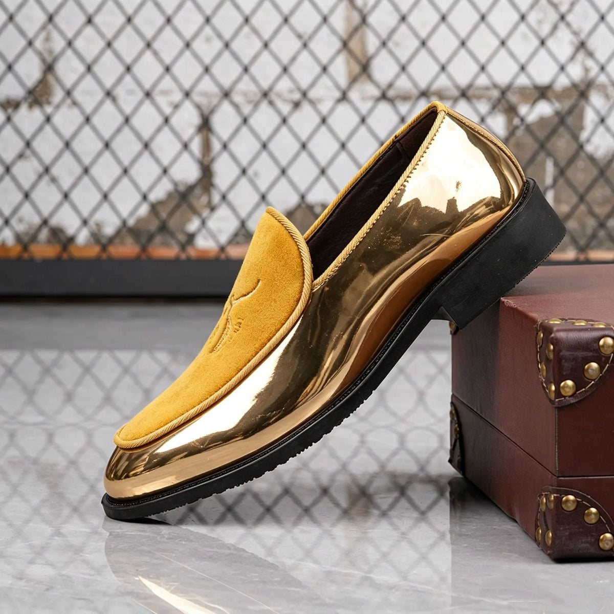 Mocassins Masculinos Formais com Bordado