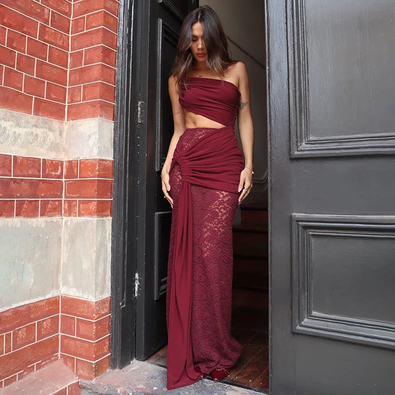 Vestido sem mangas sem costas