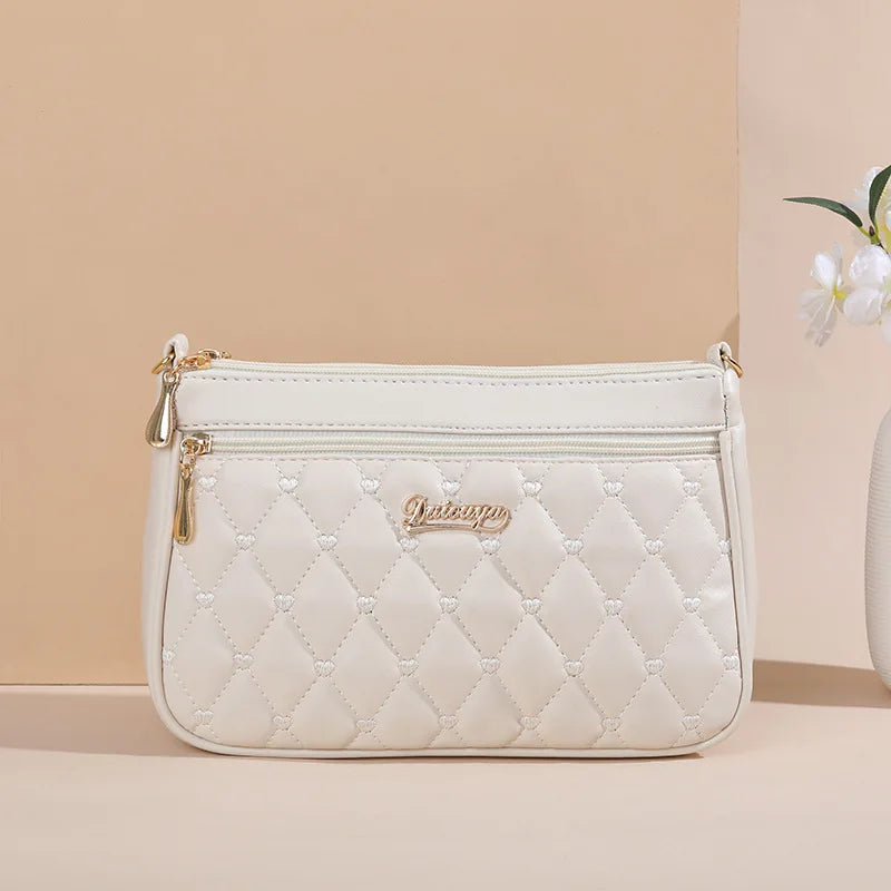 Bolsa de Mensageiro de Couro Bordado