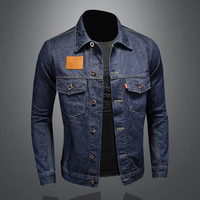 Casaco jeans casual clássico