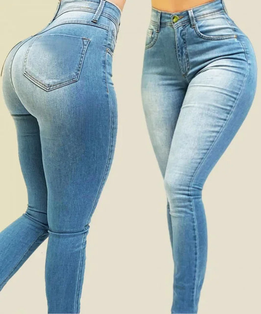 Calça Jeans denim cintura alta