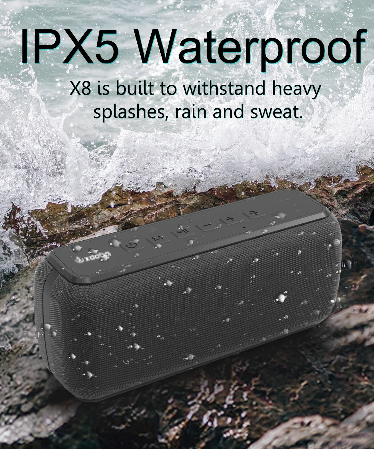 Xdobo-Colunas Portáteis Bluetooth, X8 II