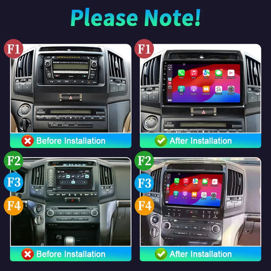 Rádio para Toyota land cruiser 11 200 2007-2015