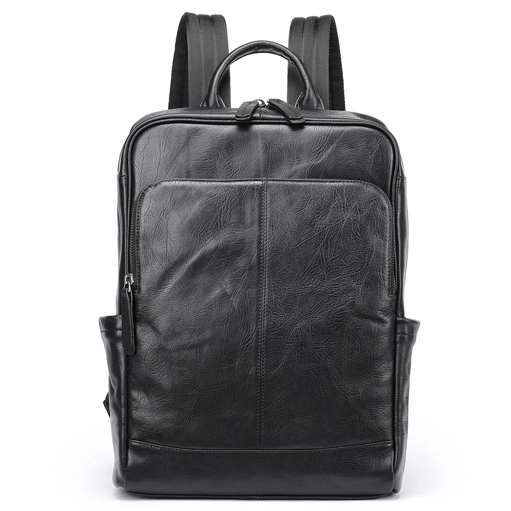 Mochila de couro genuíno